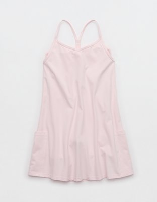 OFFLINE By Aerie OG Cotton Racerback Mini Dress - Pink Petal