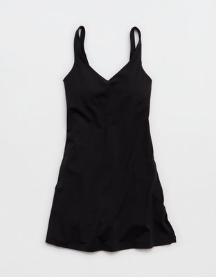 OFFLINE By Aerie Real Me Low Key Mini Dress - True Black