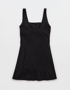 OFFLINE By Aerie Real Me Square Neck Mini Dress - True Black