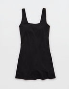 OFFLINE By Aerie Real Me Square Neck Mini Dress - True Black