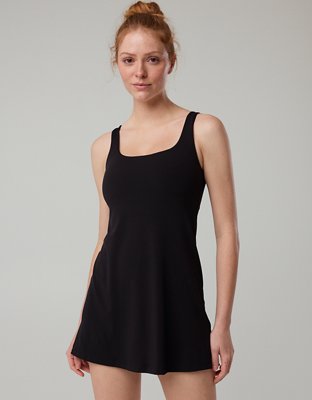 OFFLINE By Aerie Real Me Square Neck Mini Dress - True Black