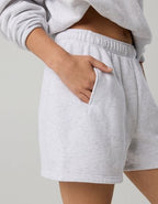 OFFLINE By Aerie 5" Cloud Fleece Short - Light Heather Gray