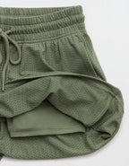 OFFLINE By Aerie Mesh Basketball Short - Festive Olive