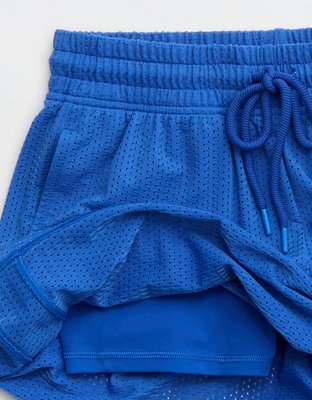 OFFLINE By Aerie Mesh Basketball Short - Cobalt Jewel