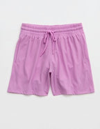 OFFLINE By Aerie Mesh Basketball Short - Planet Pink