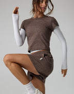 OFFLINE By Aerie Weekend Away Short - Deep Earth