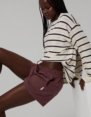OFFLINE By Aerie Weekend Away Short - Royal Berry