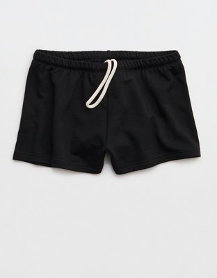 OFFLINE By Aerie OTT Fleece Shortie - True Black