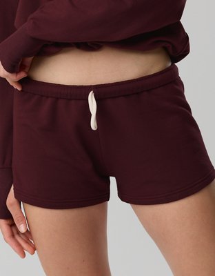 OFFLINE By Aerie OTT Fleece Shortie - Royal Berry