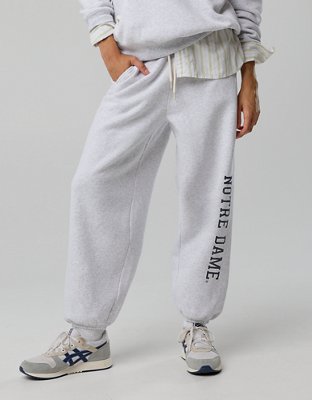 Notre Dame Fighting Irish OFFLINE By Aerie Jogger - Light Faded Gray