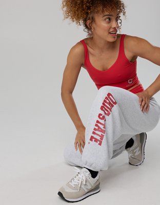 Ohio State Buckeyes OFFLINE By Aerie Jogger - Light Heather Gray