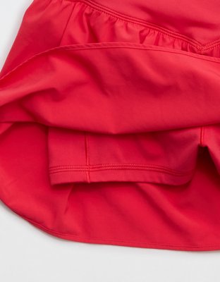 Georgia Bulldogs OFFLINE By Aerie Crossover Flowy Short. - Bright Red