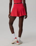 Georgia Bulldogs OFFLINE By Aerie Crossover Flowy Short. - Bright Red