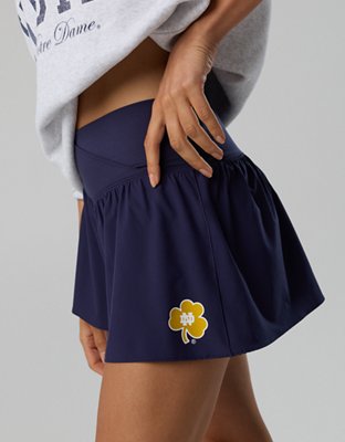 Notre Dame Fighting Irish OFFLINE By Aerie Crossover Flowy Short - Blue Street