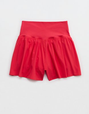 Ohio State Buckeyes OFFLINE By Aerie Crossover Flowy Short - Bright Red