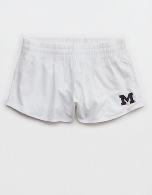 Michigan Wolverines OFFLINE By Aerie 2" Hot Stuff Short - White
