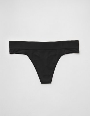 Superchill Seamless Thong Underwear - True Black