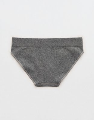 Superchill Seamless Bikini Underwear - Dark Heather Gray