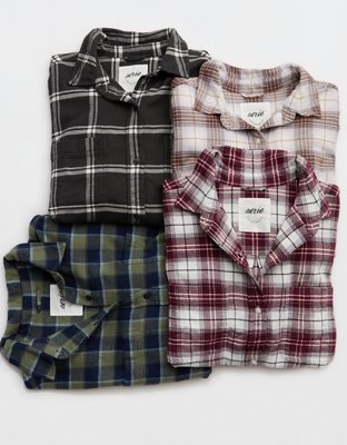 Aerie Anytime Fave Flannel Oversized Shirt - Relic