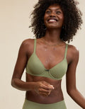 SMOOTHEZ Full Coverage Lightly Lined Bra - Olive