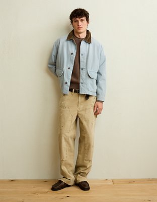 AE Canvas Barn Coat - Light Blue