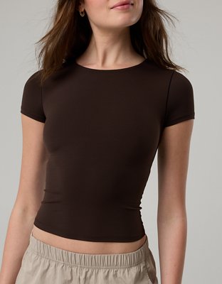 OFFLINE By Aerie Real Me XTRA T-Shirt - Deep Earth
