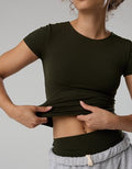 OFFLINE By Aerie Real Me XTRA T-Shirt - Olive Petal