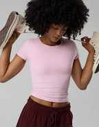 OFFLINE By Aerie Real Me XTRA T-Shirt - Parfait Pink