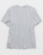 OFFLINE By Aerie Let's Stretch Short Sleeve Boyfriend T-Shirt - Medium Heather Gray