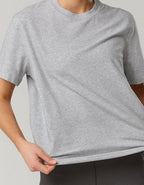 OFFLINE By Aerie Let's Stretch Short Sleeve Boyfriend T-Shirt - Medium Heather Gray