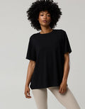 OFFLINE By Aerie Let's Stretch Oversized T-Shirt - True Black
