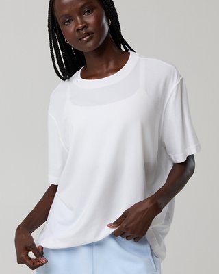 OFFLINE By Aerie Let's Stretch Oversized T-Shirt - White
