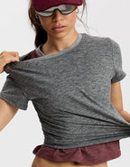 OFFLINE By Aerie Weekend Away Short Sleeve Ringer T-Shirt - Dark Heather Gray