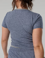 OFFLINE By Aerie Weekend Away Short Sleeve Ringer T-Shirt - Royal Navy