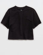 OFFLINE By Aerie OG Cotton Short Sleeve T-Shirt - Washed Black