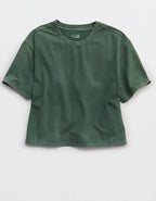 OFFLINE By Aerie OG Cotton Short Sleeve T-Shirt - Rugged Green