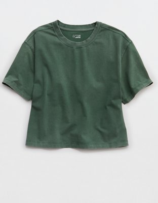 OFFLINE By Aerie OG Cotton Short Sleeve T-Shirt - Rugged Green