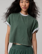 OFFLINE By Aerie OG Cotton Short Sleeve T-Shirt - Rugged Green
