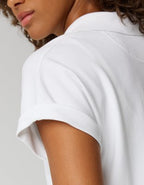OFFLINE By Aerie Pique Rugby Polo T-Shirt - White