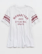 OFFLINE By Aerie Let's Stretch Seamed Boyfriend T-Shirt - White