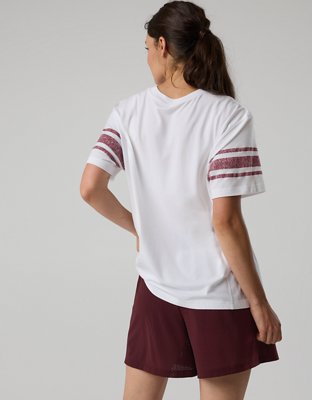 OFFLINE By Aerie Let's Stretch Seamed Boyfriend T-Shirt - White