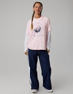 OFFLINE By Aerie Let's Stretch Seamed Boyfriend T-Shirt - Pink Petal