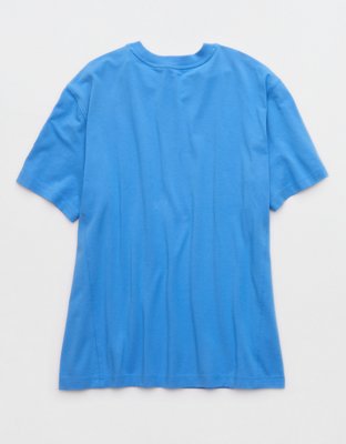 OFFLINE By Aerie Let's Stretch Seamed Boyfriend T-Shirt - Horizon Sky