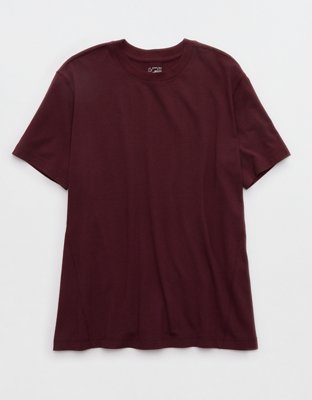 OFFLINE By Aerie Let's Stretch Seamed Boyfriend T-Shirt - Royal Berry