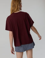 OFFLINE By Aerie Let's Stretch Seamed Boyfriend T-Shirt - Royal Berry
