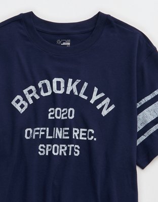 OFFLINE By Aerie Let's Stretch Seamed Boyfriend T-Shirt - Royal Navy