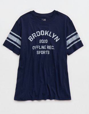 OFFLINE By Aerie Let's Stretch Seamed Boyfriend T-Shirt - Royal Navy