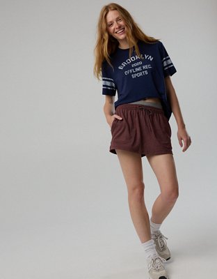 OFFLINE By Aerie Let's Stretch Seamed Boyfriend T-Shirt - Royal Navy