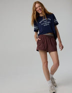 OFFLINE By Aerie Let's Stretch Seamed Boyfriend T-Shirt - Royal Navy