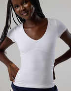 OFFLINE By Aerie The Hugger Sweetheart Short Sleeve T-Shirt - White